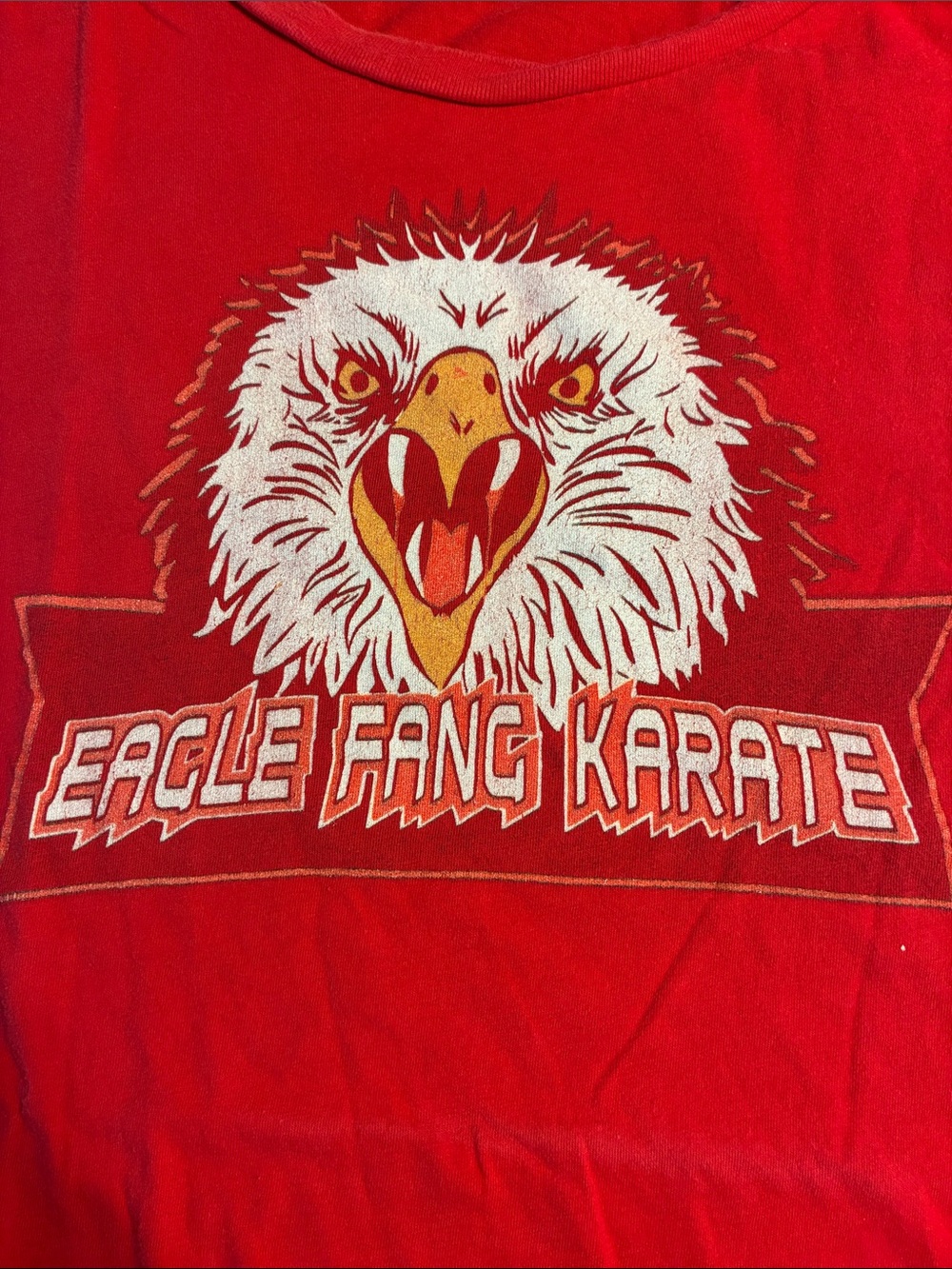 Bella Canvas Red Eagle Fang Karate Graphic Tee Bite Like An Eagle red shirt XL